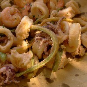 Fritto di pesce a pompeiana